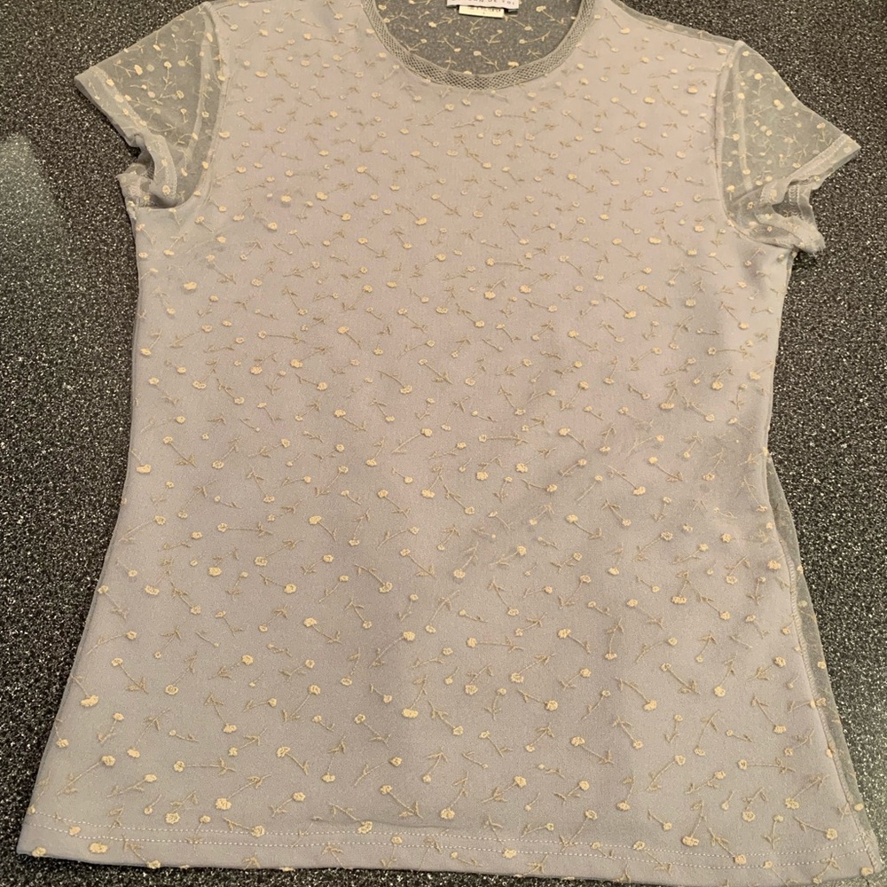 Vintage - late 90s light gray top